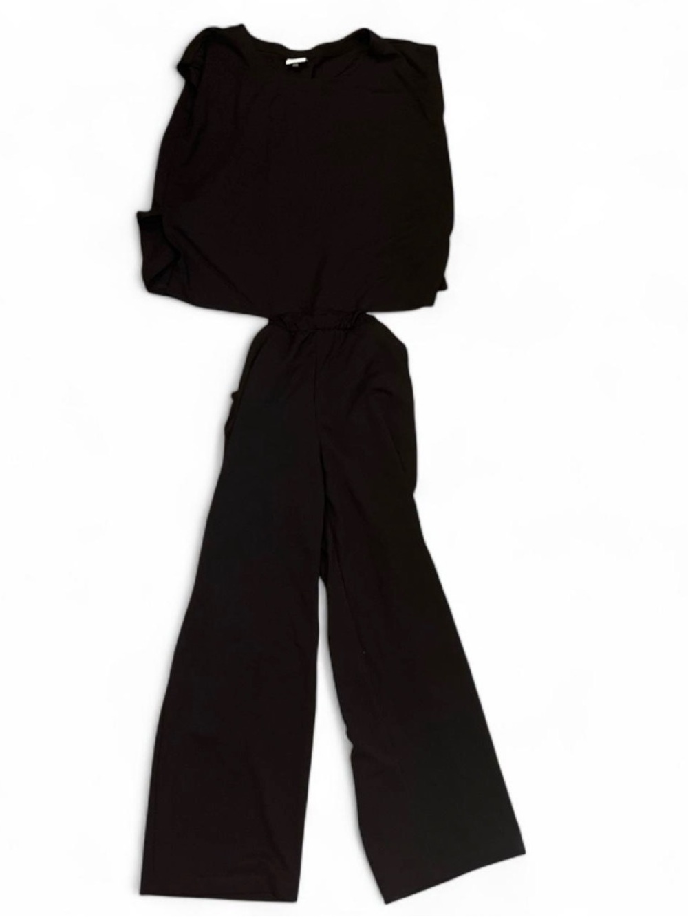 Cabi Easygoing Jumpsuit Black Wide-Leg Jumpsuit Women’s Size XS Preppy Classic